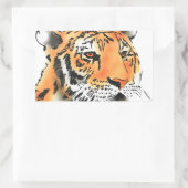 Tigress en Cub Rechthoekige Sticker (Tas)