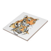 Tigress en Cub Tegeltje (Zijkant)