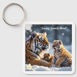 Tigress en Cubs in harmonie Sleutelhanger