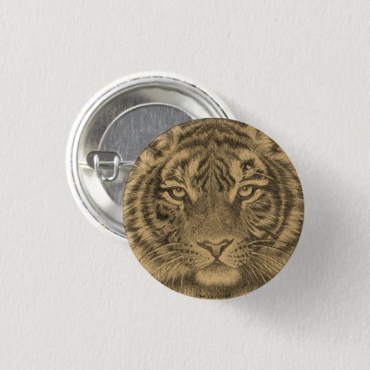 Tigress Pin Ronde Button 3,2 Cm (Voorkant /achterkant)