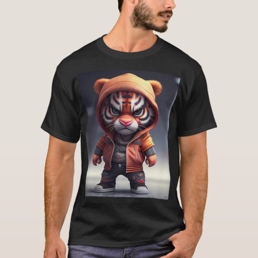 "Tigrinho Hip Hop" T-shirt (Voorkant)