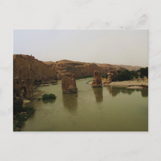 Tigris River - Hasankeyf, Turkije Briefkaart (Voorkant)
