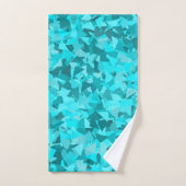Tigroblauw Driehoek Patroon Bad Handdoek (Handdoek)