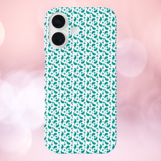 Tigroblauwgroen paisley bloemmotief naadloos patro Case-Mate iPhone case