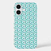 Tigroblauwgroen paisley bloemmotief naadloos patro Case-Mate iPhone case (Achterkant)
