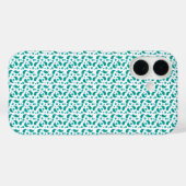 Tigroblauwgroen paisley bloemmotief naadloos patro Case-Mate iPhone case (Achterkant (horizontaal))