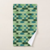 Tigroene geometrisch patroon bad handdoek (Handdoek)