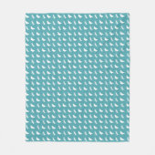 Tigrood en Witte Vlinder en Libel Patroon Fleece Deken (Voorkant)