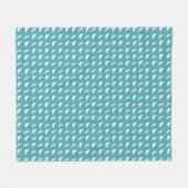 Tigrood en Witte Vlinder en Libel Patroon Fleece Deken (Voorkant (Horizontaal))