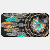 Tigroomenvanger Mysterieuze Boho Veren en Kralen Case-Mate iPhone Case (Achterkant (horizontaal))