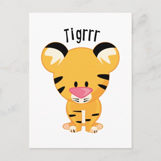 Tigrrr Briefkaart (Voorkant)