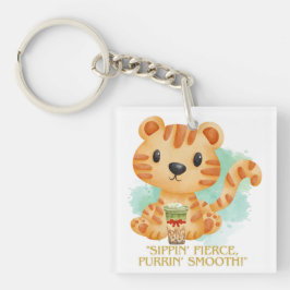 tiguer quote-cartoon sleutelhanger