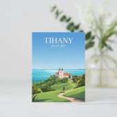 Tihany Abdij Hongarije Briefkaart (Staand voorkant)