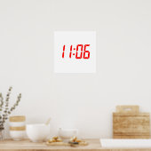 Tijd 11:06 poster (Keuken)