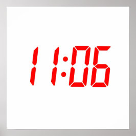Tijd 11:06 poster