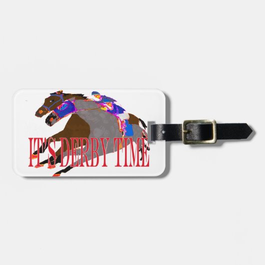 tijd 2016 Paarden Racing Bagagelabel (Voorkant horizontaal)