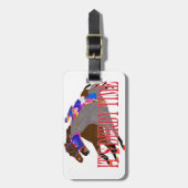 tijd 2016 Paarden Racing Bagagelabel (Voorkant verticaal)