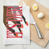 tijd 2016 Paarden Racing Theedoek (Quarter Fold)