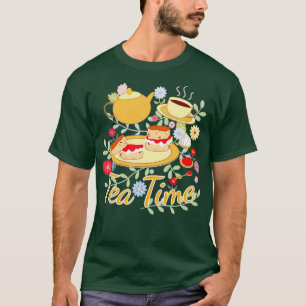 Tijd 6 van thee t-shirt