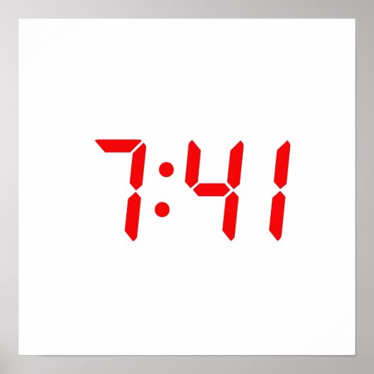 Tijd 7:41 poster (Voorkant)
