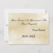 Tijd aan de Uitnodiging van het Stropdas van de Ac (Achterkant)