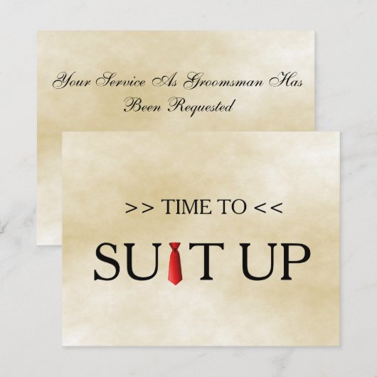 Tijd aan de Uitnodiging van het Stropdas van de Ac (Voorkant / Achterkant)