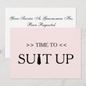 Tijd aan de Witte AchtergrondUitnodiging van de Op Kaart (Voorkant / Achterkant)