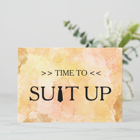 Tijd aan de Witte AchtergrondUitnodiging van de Op Kaart (Staand voorkant)