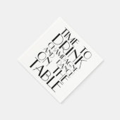 Tijd aan Drink Champagne en Dance op de Lijst Servetten (Hoek)