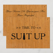 Tijd aan Geschikte Witte Achtergrond Kaart (Voorkant / Achterkant)