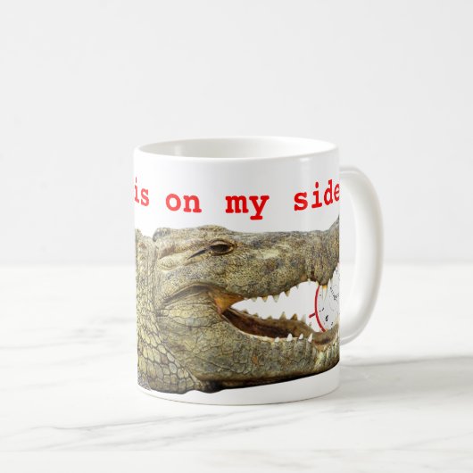 Tijd aan mijn kant koffiemok (Voorkant rechts)