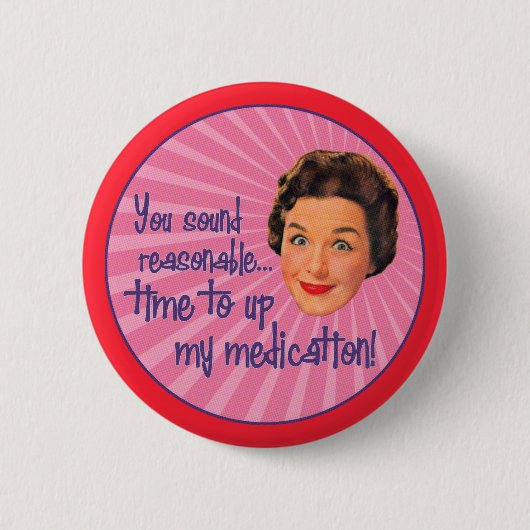 Tijd aan omhoog de Beelden Ronde Button 5,7 Cm (Voorkant)