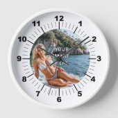 TIJD! ⏰ Aangepaste wandklok – Voeg je eigen ontwer (Voorkant)