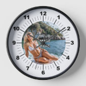 TIJD! ⏰ Aangepaste wandklok – Voeg je eigen ontwer (Voorkant)