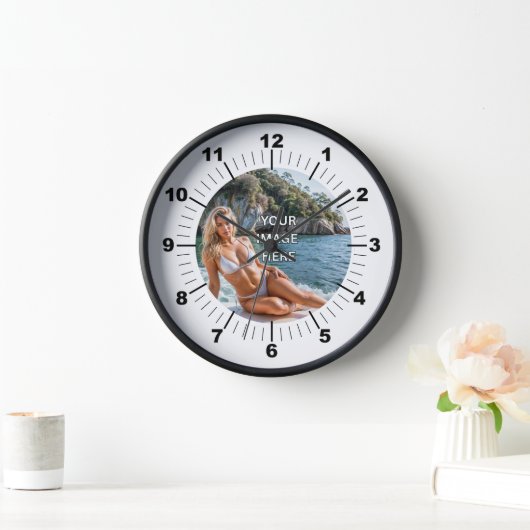 TIJD! ⏰ Aangepaste wandklok – Voeg je eigen ontwer (Huis)