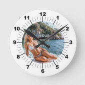 TIJD! ⏰ Aangepaste wandklok – Voeg je eigen ontwer (Voorkant)