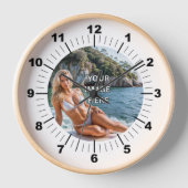 TIJD! ⏰ Aangepaste wandklok – Voeg je eigen ontwer (Voorkant)