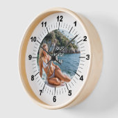 TIJD! ⏰ Aangepaste wandklok – Voeg je eigen ontwer (Hoek)