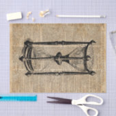 Tijd, antiek Hourglass, zandglas Boekenpagina Tissuepapier (Craft)