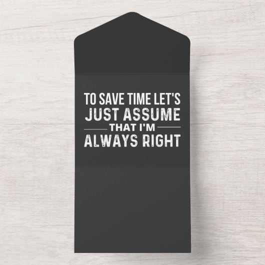 tijd besparen all in one uitnodiging (Binnen)