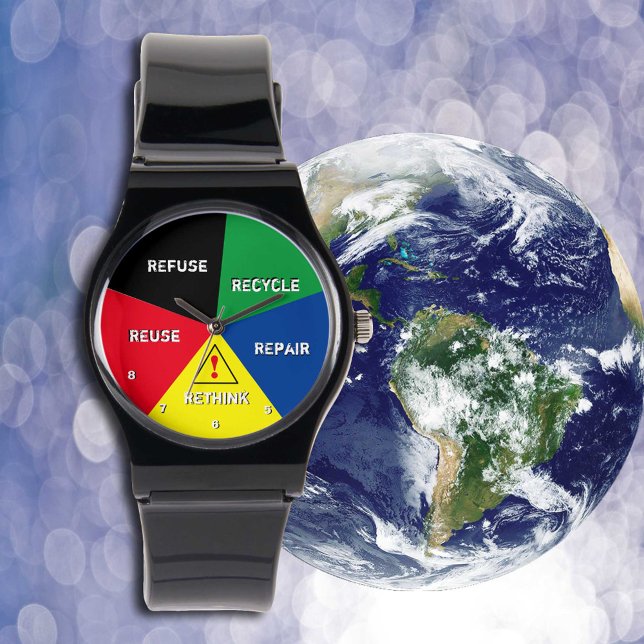 Tijd besparen Planeet! Recyclen, hergebruikt, opni Horloge (Creator heeft geüpload)