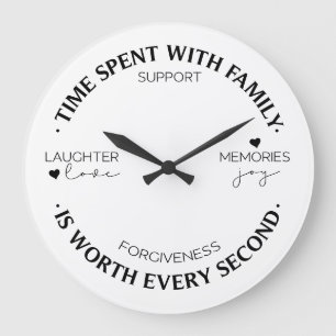 Tijd besteed aan de familie grote klok