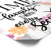 Tijd besteed aan gezin is elke seconde waard poster (Hoek)