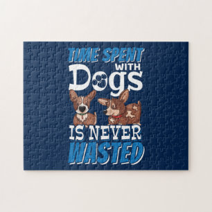 Tijd besteed aan honden wordt nooit verspild legpuzzel