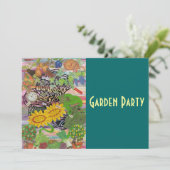 Tijd besteed in de tuin, uitnodiging van de Garden (Staand voorkant)