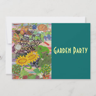 Tijd besteed in de tuin, uitnodiging van de Garden