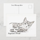 Tijd besteed met katten. . . briefkaart (Voorkant / Achterkant)