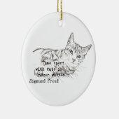 Tijd besteed met katten. . . keramisch ornament (Rechts)