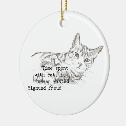 Tijd besteed met katten. . . keramisch ornament (Links)