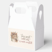 Tijd besteed met ontwerp van Waterverf van kattenk Bedankdoosjes (Geopend)